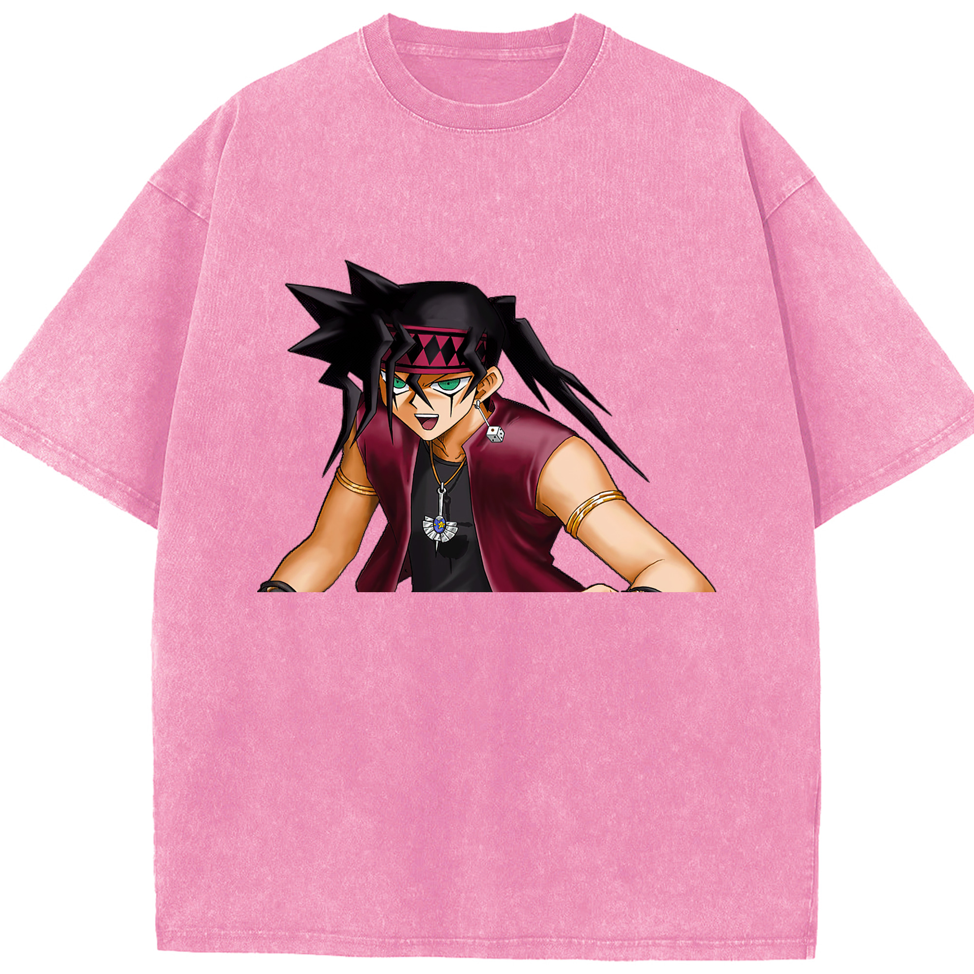 （画像用） 遊☆戯☆王 Yu-Gi-Oh! 綿100% ヴィンテージ風 半袖Tシャツ（フロントプリント）